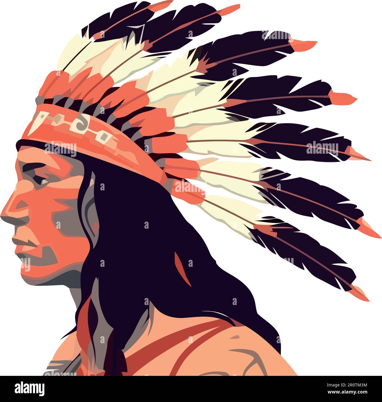 Chief african costume Stock Vector Images - Alamy