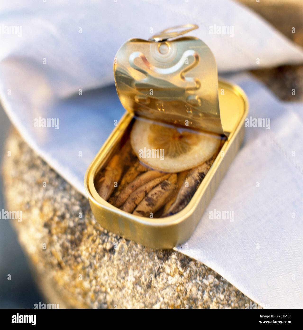 Can of sardines Stock Photo Alamy