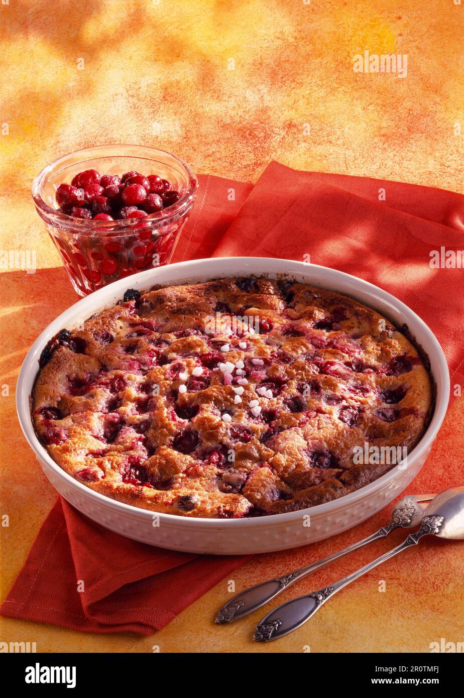 Cherry clafoutis batter pudding hi-res stock photography and images - Alamy