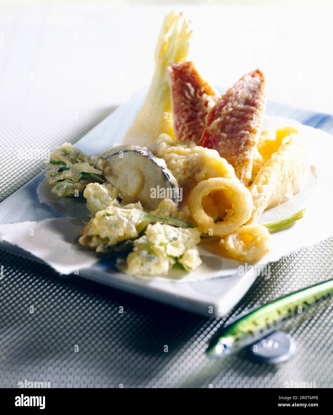 Fish and vegetable Tempura Stock Photo Alamy