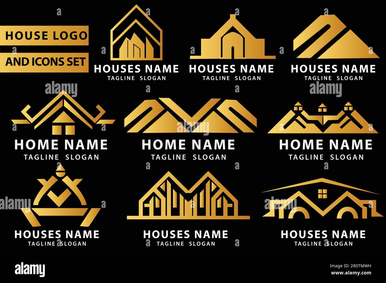 Real estate logo eye catching hi-res stock photography and images - Alamy