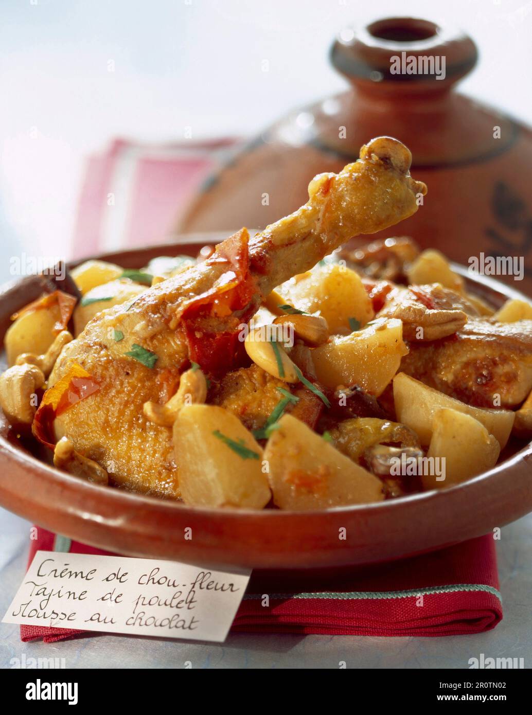 Chicken and turnip tajine Stock Photo Alamy