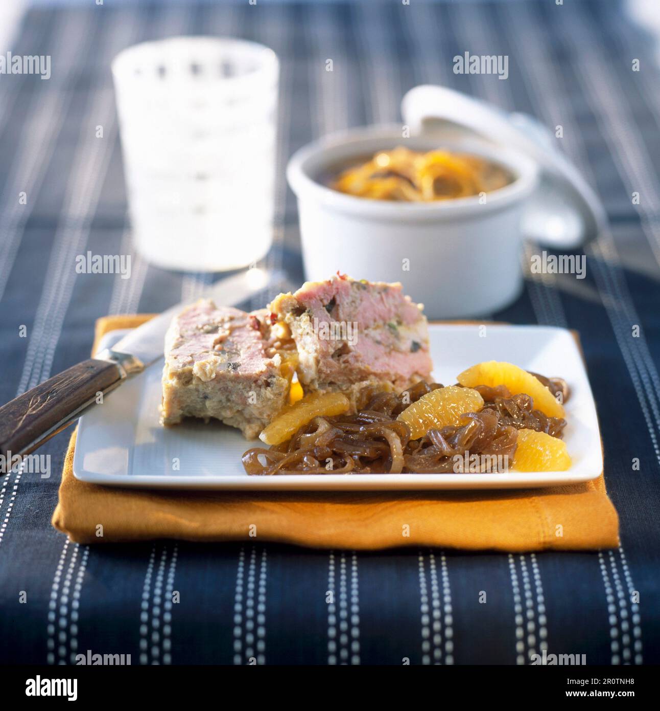 Veal and orange terrine Stock Photo Alamy