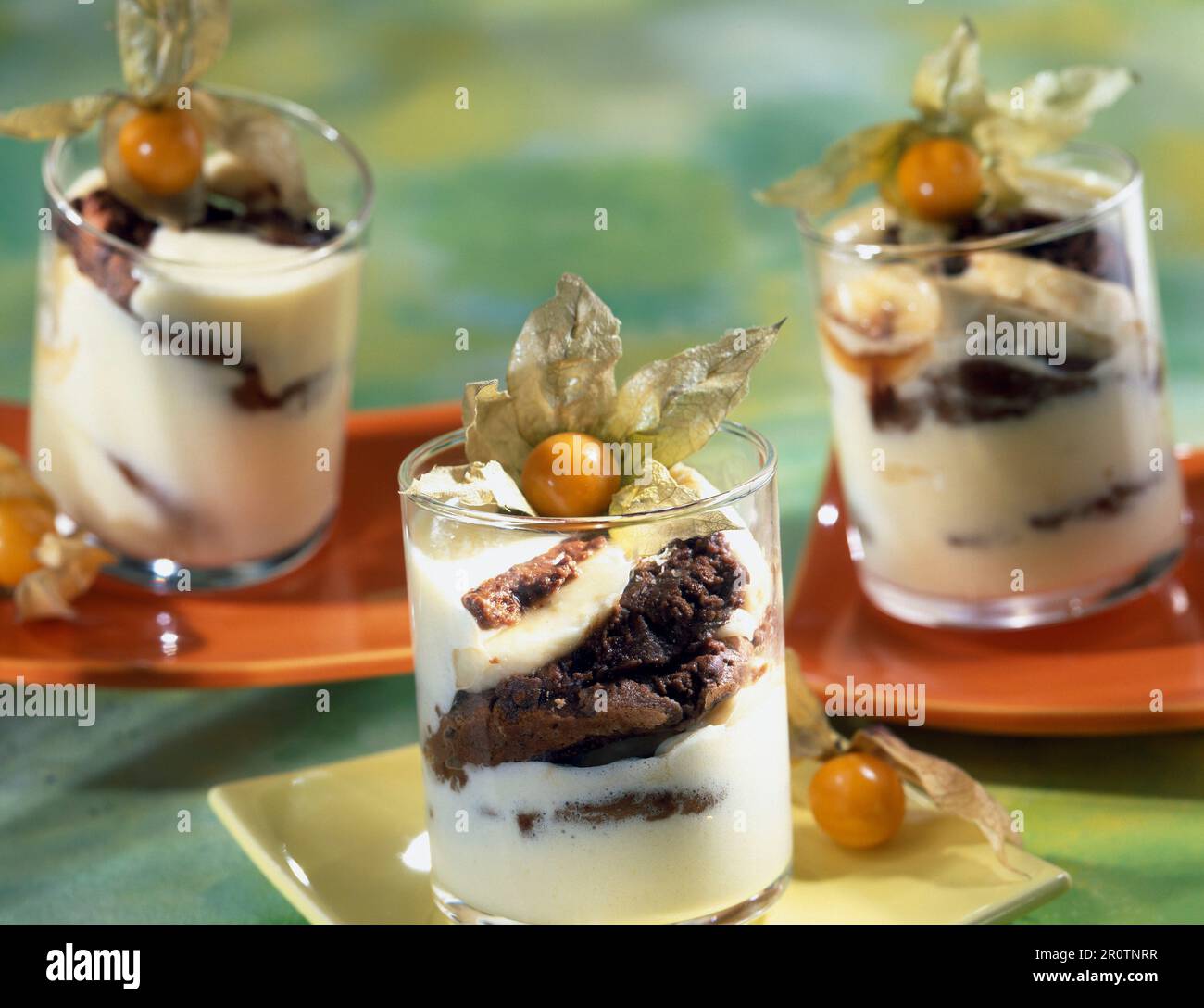 Cookie and banana Venitien dessert Stock Photo