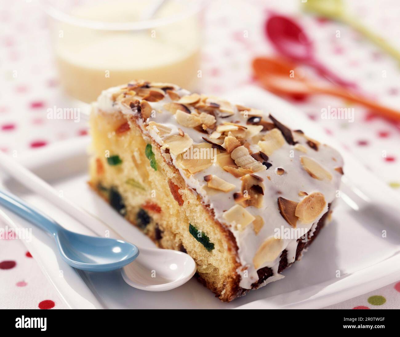 Yoghurt fruit cake Stock Photo Alamy