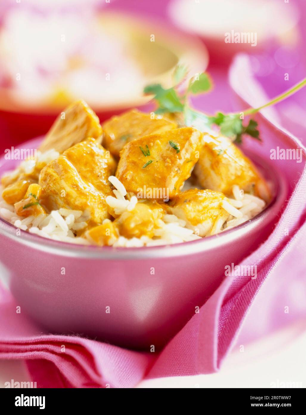 Chicken Tikka Massala Stock Photo Alamy