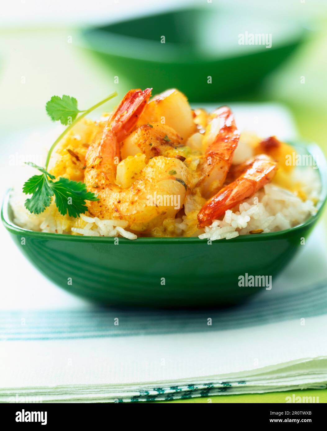 West indian curry with seafood Stock Photo Alamy