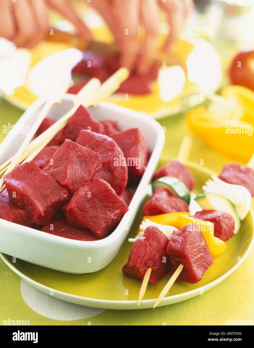 Raw Beef For Skewers Stock Photo Alamy raw-beef-for-skewers-stock-photo-alamy