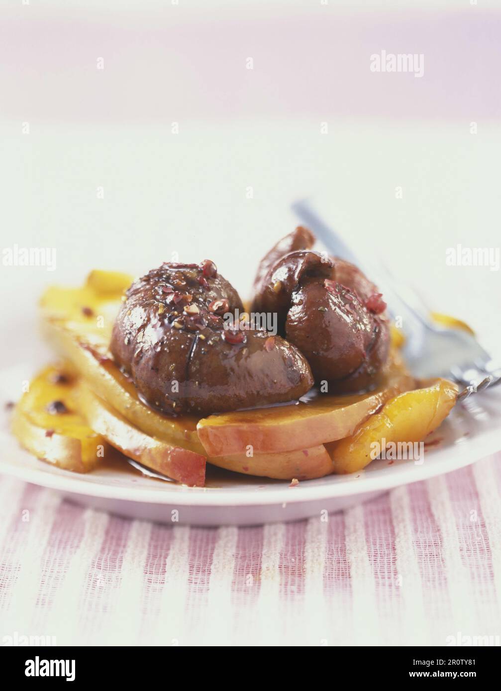 Kidney with nectarines Stock Photo Alamy