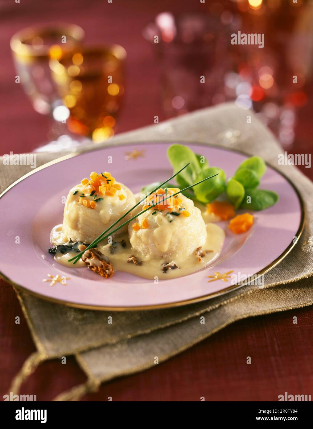 sole medallions with carrots Stock Photo