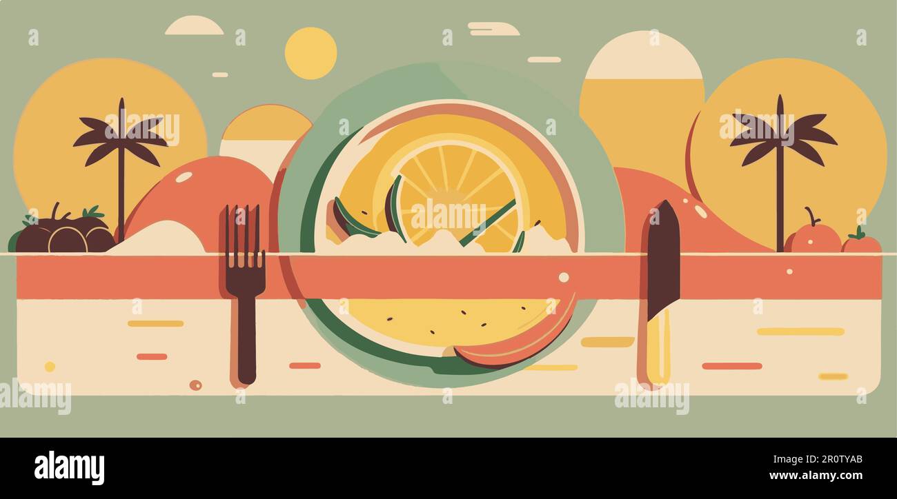 A Summer Abstract background vector illustration Stock Vector Image ...