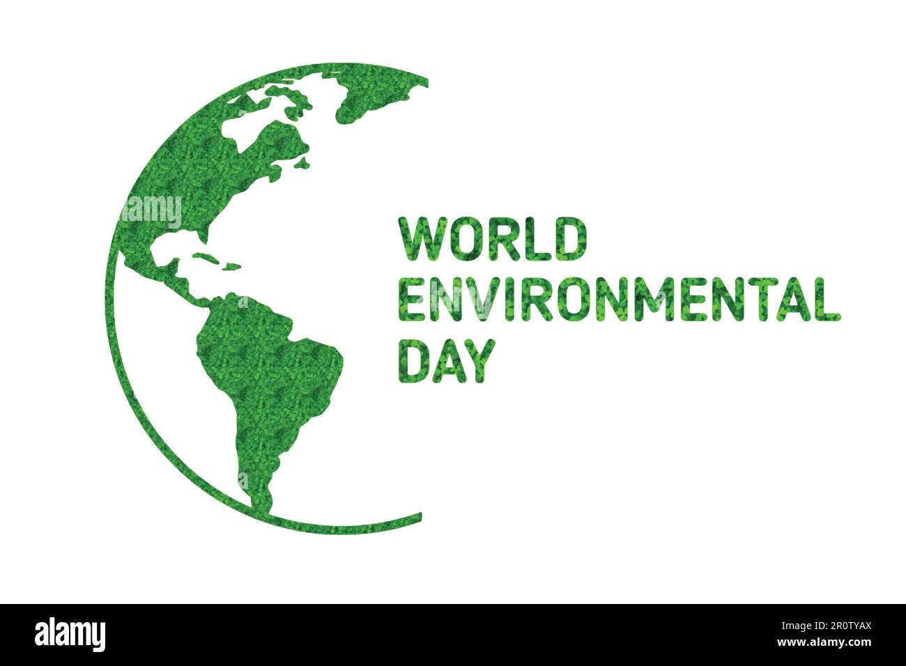 World Environment Day. Holiday concept. Template for background, banner, card, poster with text inscription. Vector illustration Stock Vector