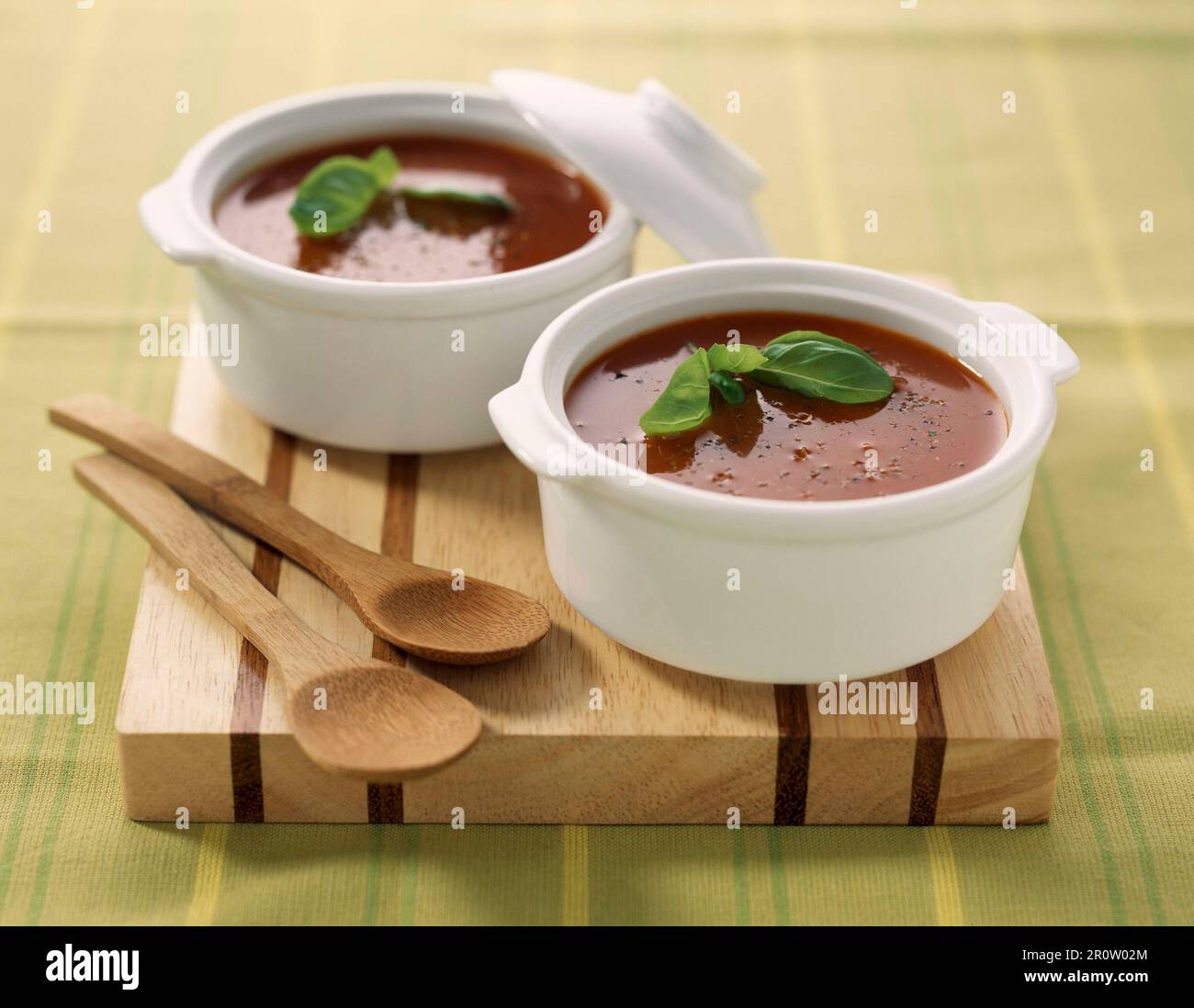 Cold tomato soup Stock Photo Alamy
