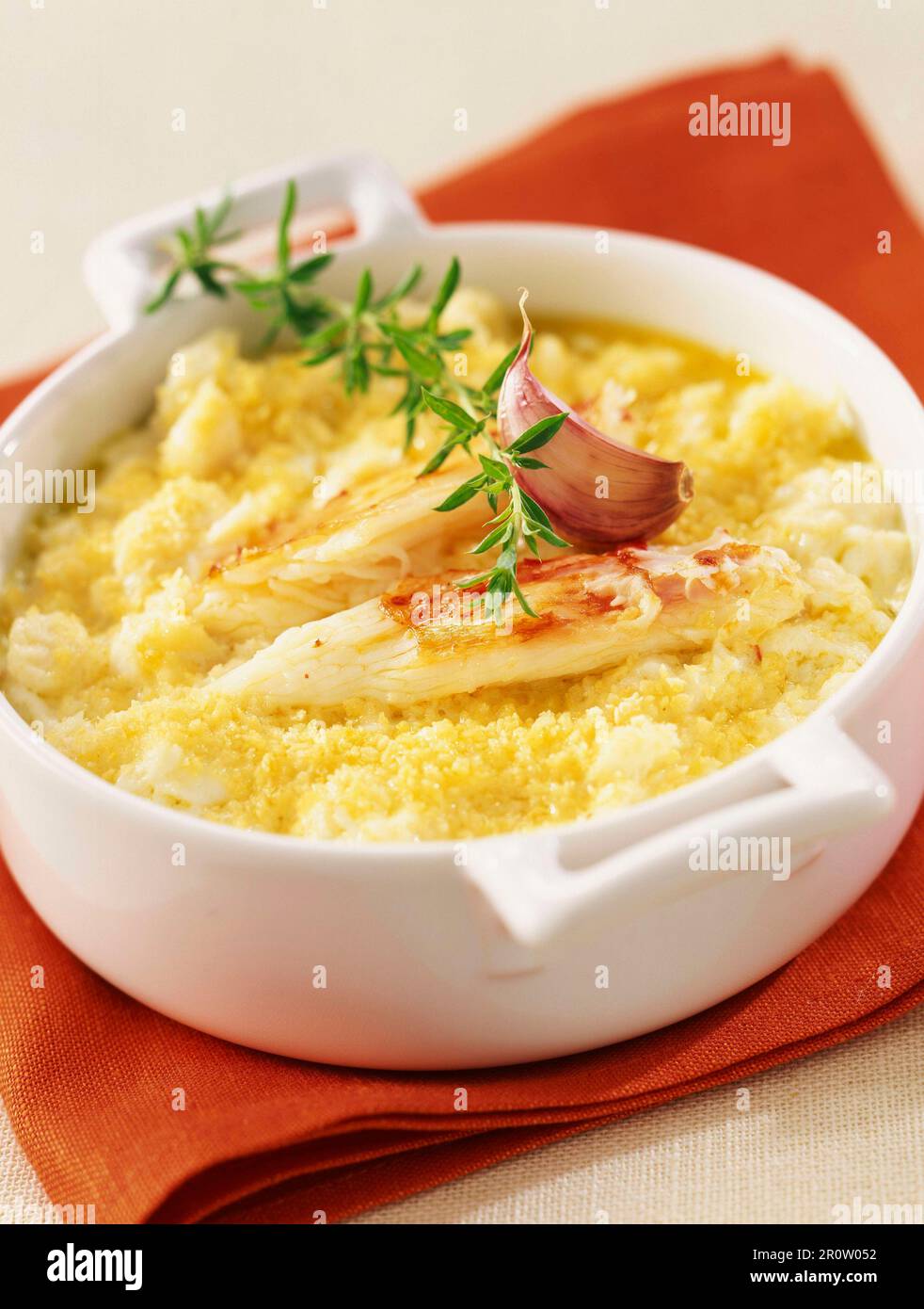 Crab Parmentier Stock Photo