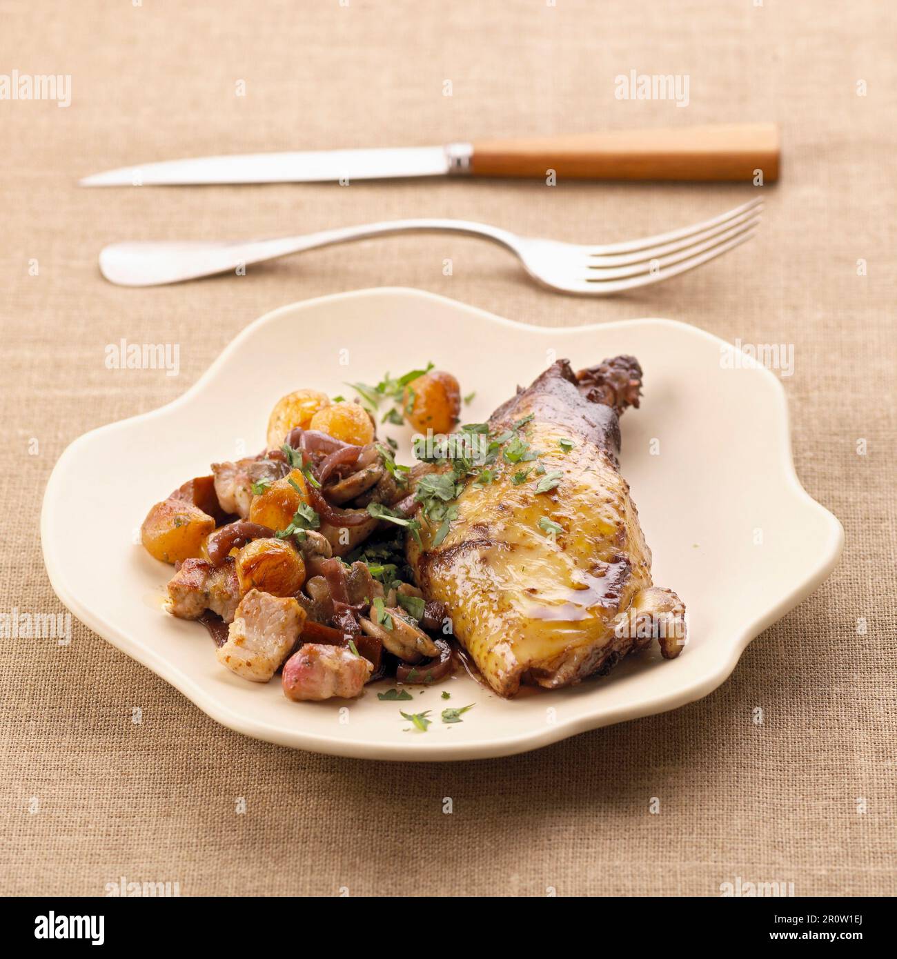 Coq au vin Stock Photo - Alamy