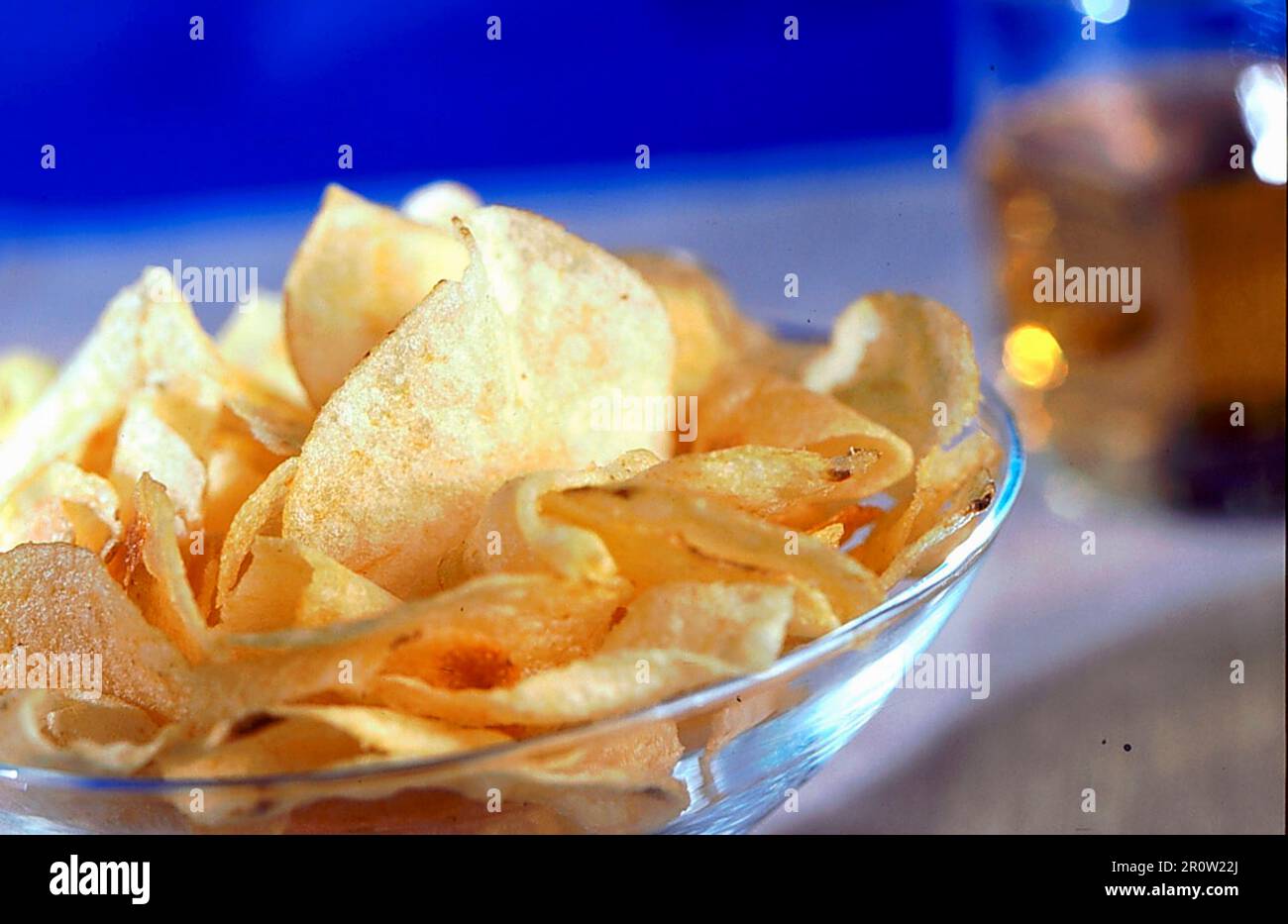 Transitional Crisps Potato crisps as a snack Stock Photo - Alamy