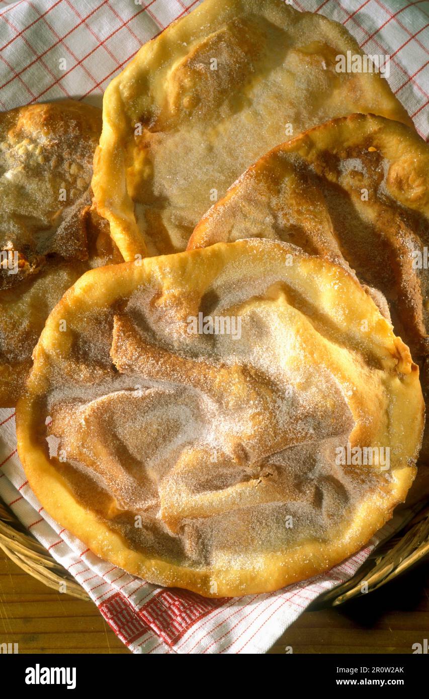 Les Bunyetes (fried pastries, Catalonia, Spain Stock Photo Alamy