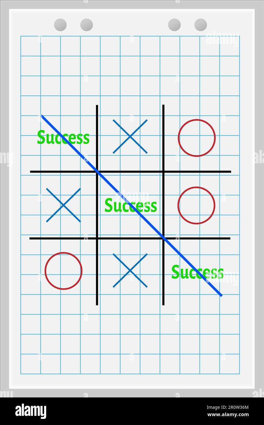 Tic tac toe game Cut Out Stock Images & Pictures - Alamy