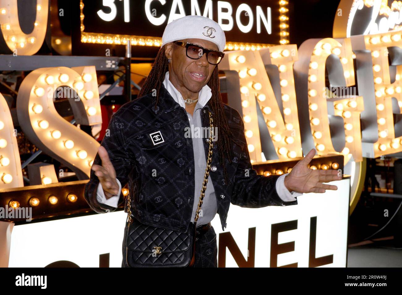 Nile Rodgers arrives at the Chanel Cruise 2023/2024 Fashion Show on  Tuesday, May 9, 2023, at Paramount Studios in Los Angeles. (Photo by Willy  Sanjuan/Invision/AP Stock Photo - Alamy
