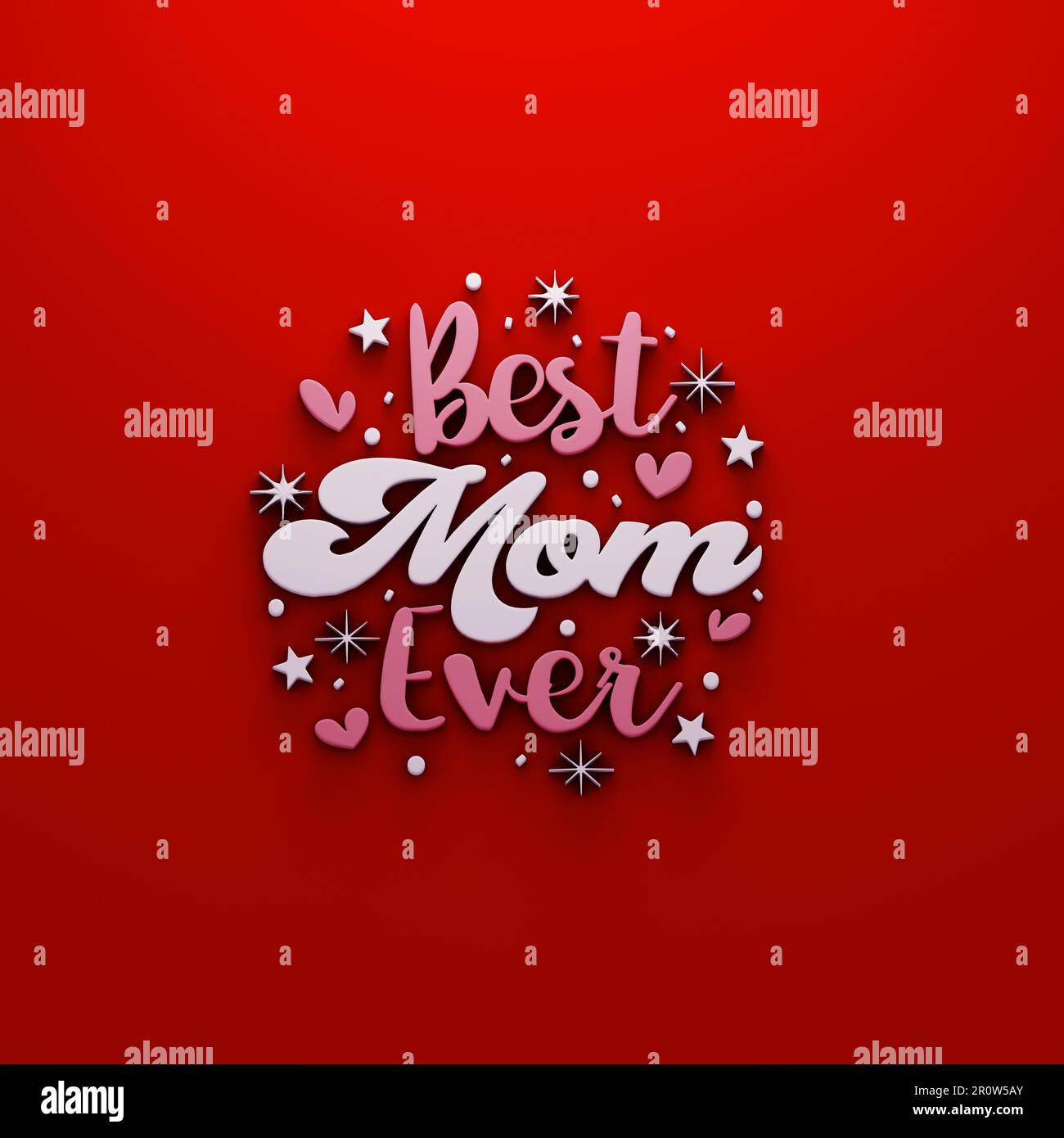 Mothers day best mom ever illustration Stock Photo Alamy