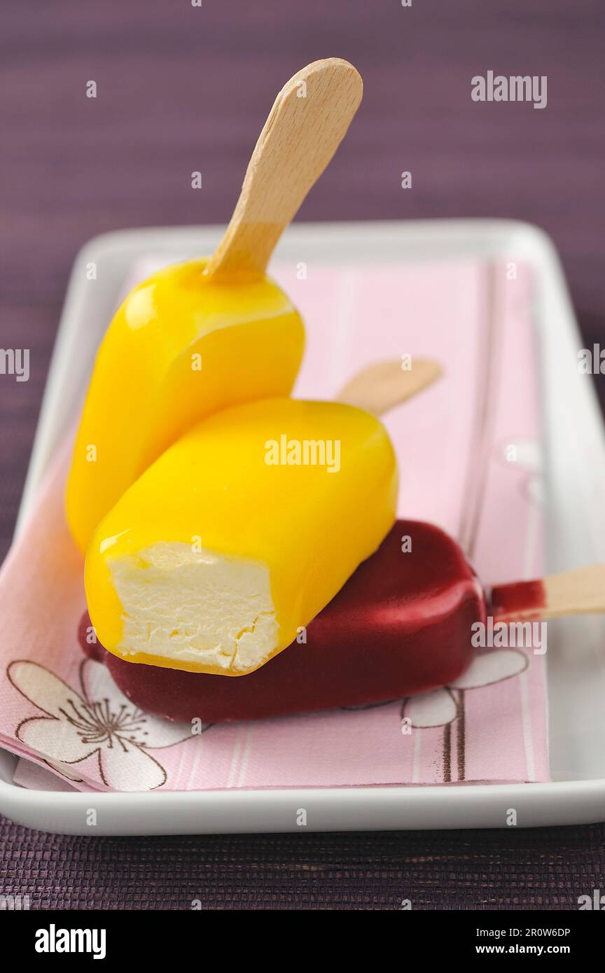 Fruit Ice Cream Bars Stock Photo Alamy get-your-questions-answered-with-oc-ice-cream-faqs-oc-ice-cream