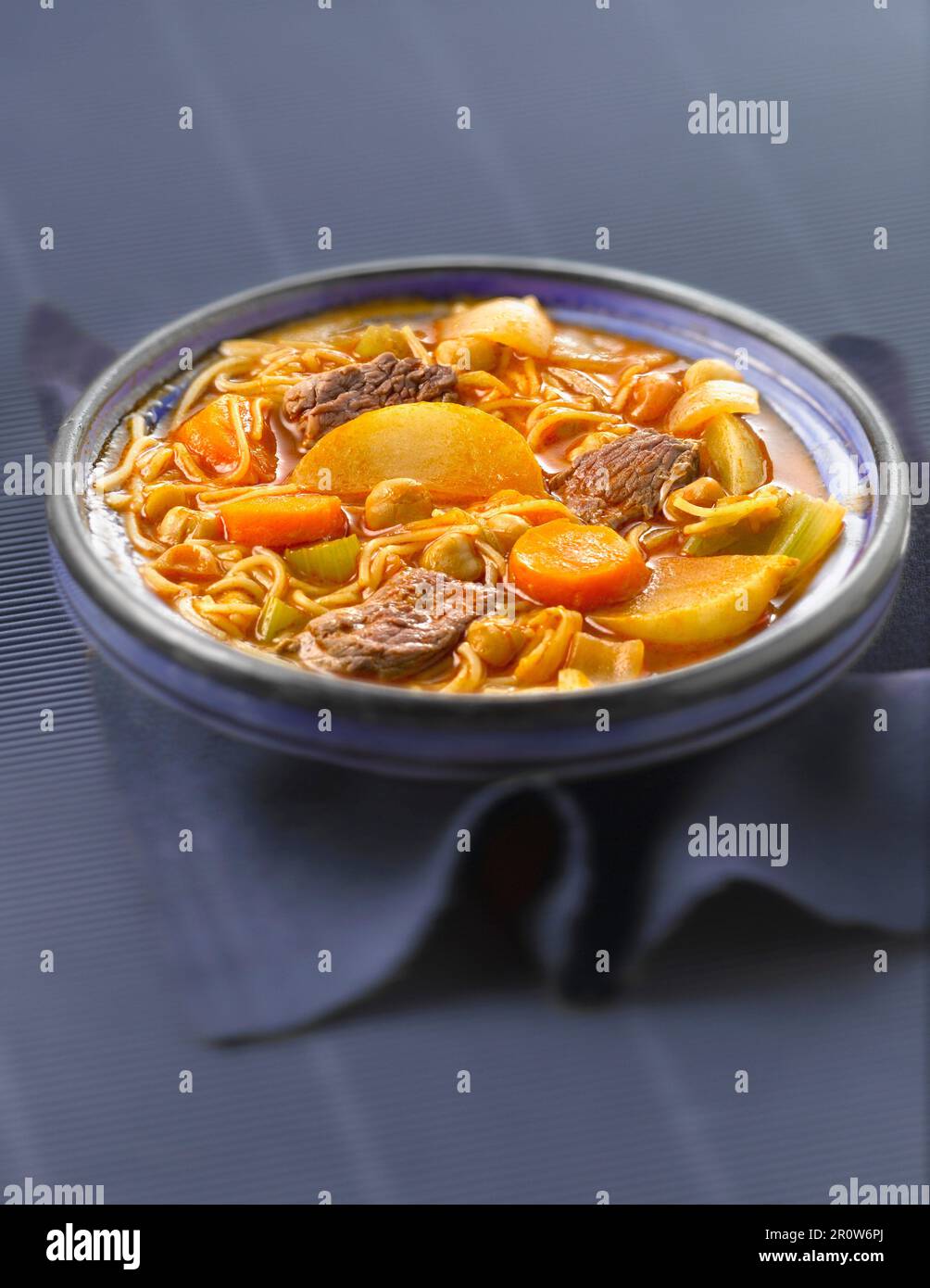 Moroccan lamb soup Stock Photo - Alamy