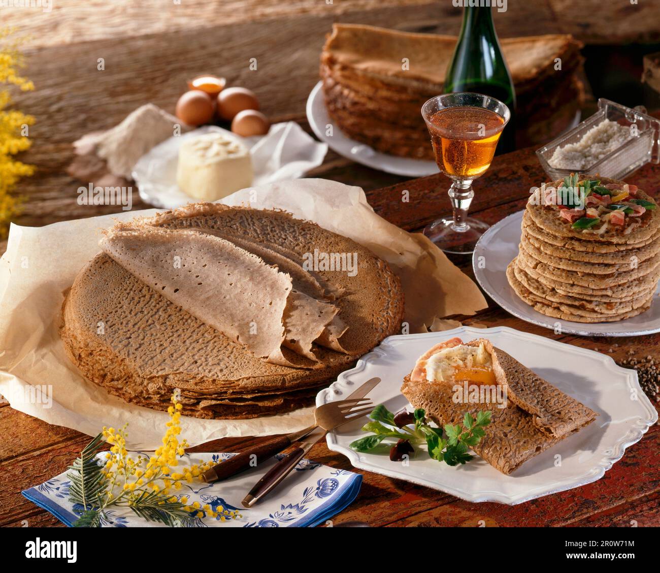 Breton galette Stock Photo