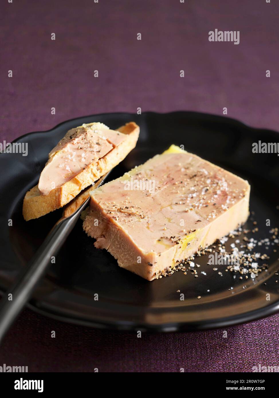 Duck foie gras terrine Stock Photo - Alamy