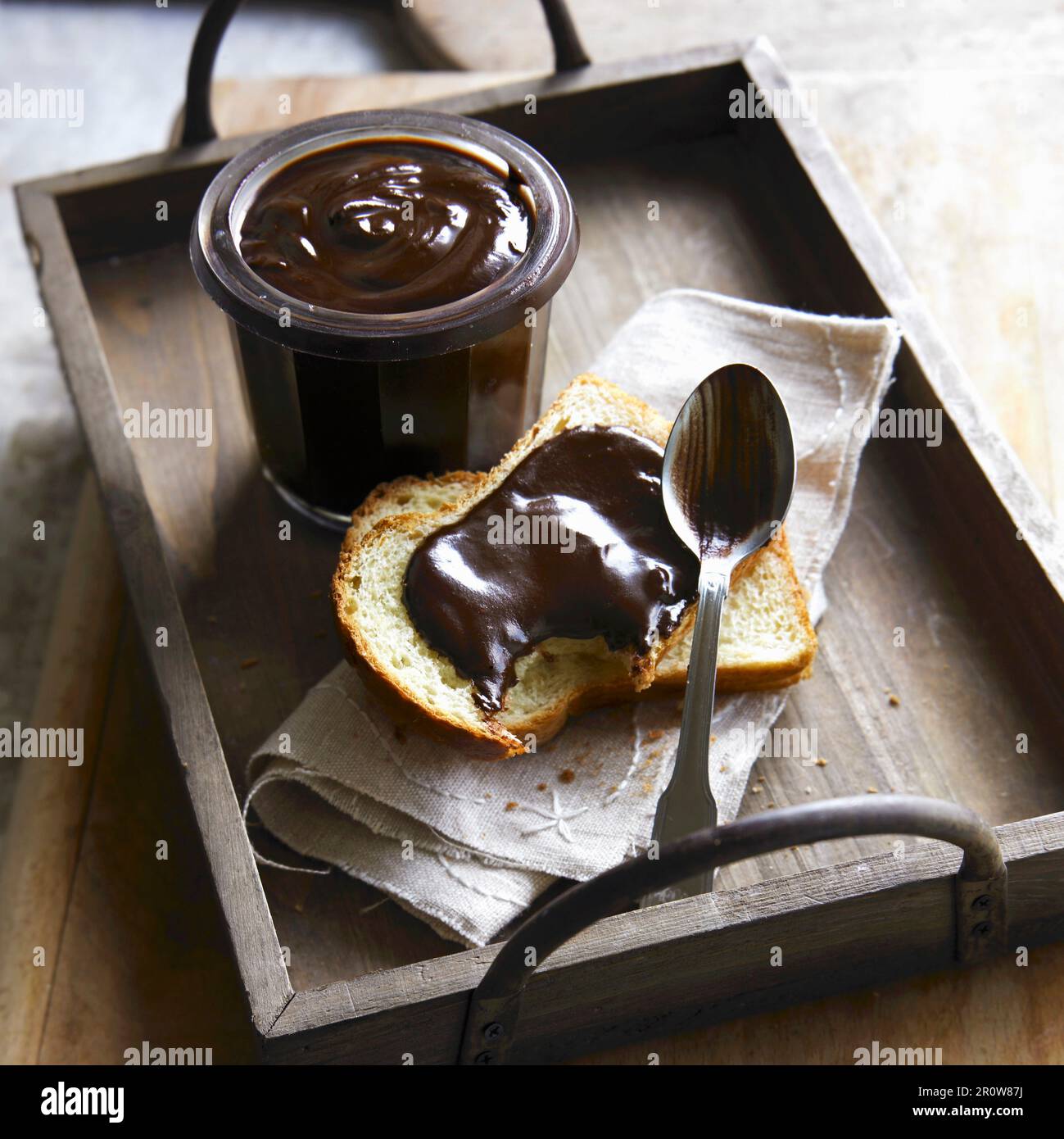 Homemade chocolate spread Stock Photo Alamy