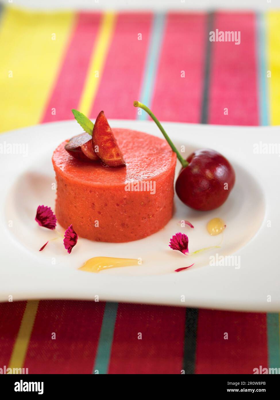 Cherry, Kirsch and Sherry Bavarian Stock Photo Alamy