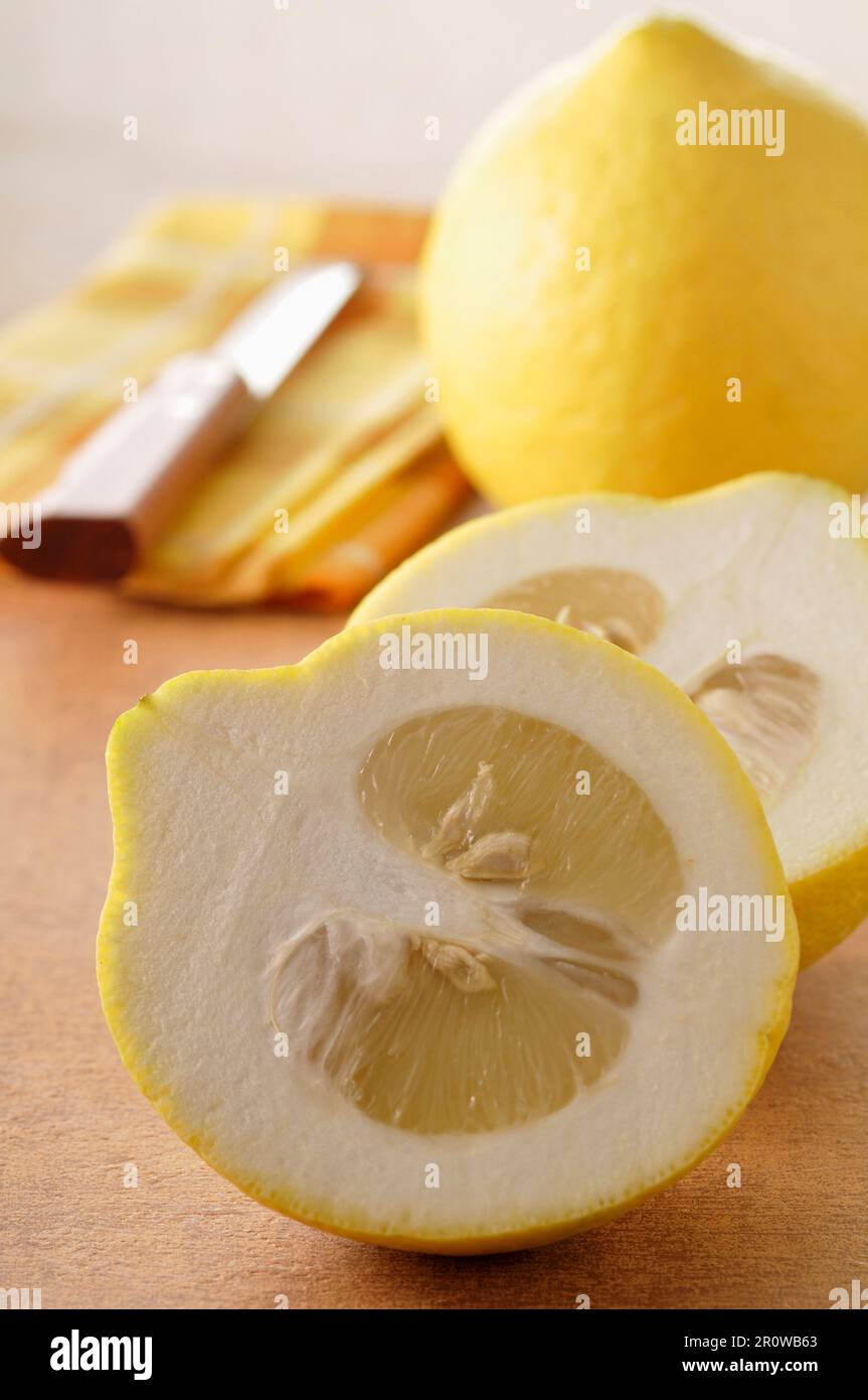 Halved citron citrus medica hi-res stock photography and images - Alamy