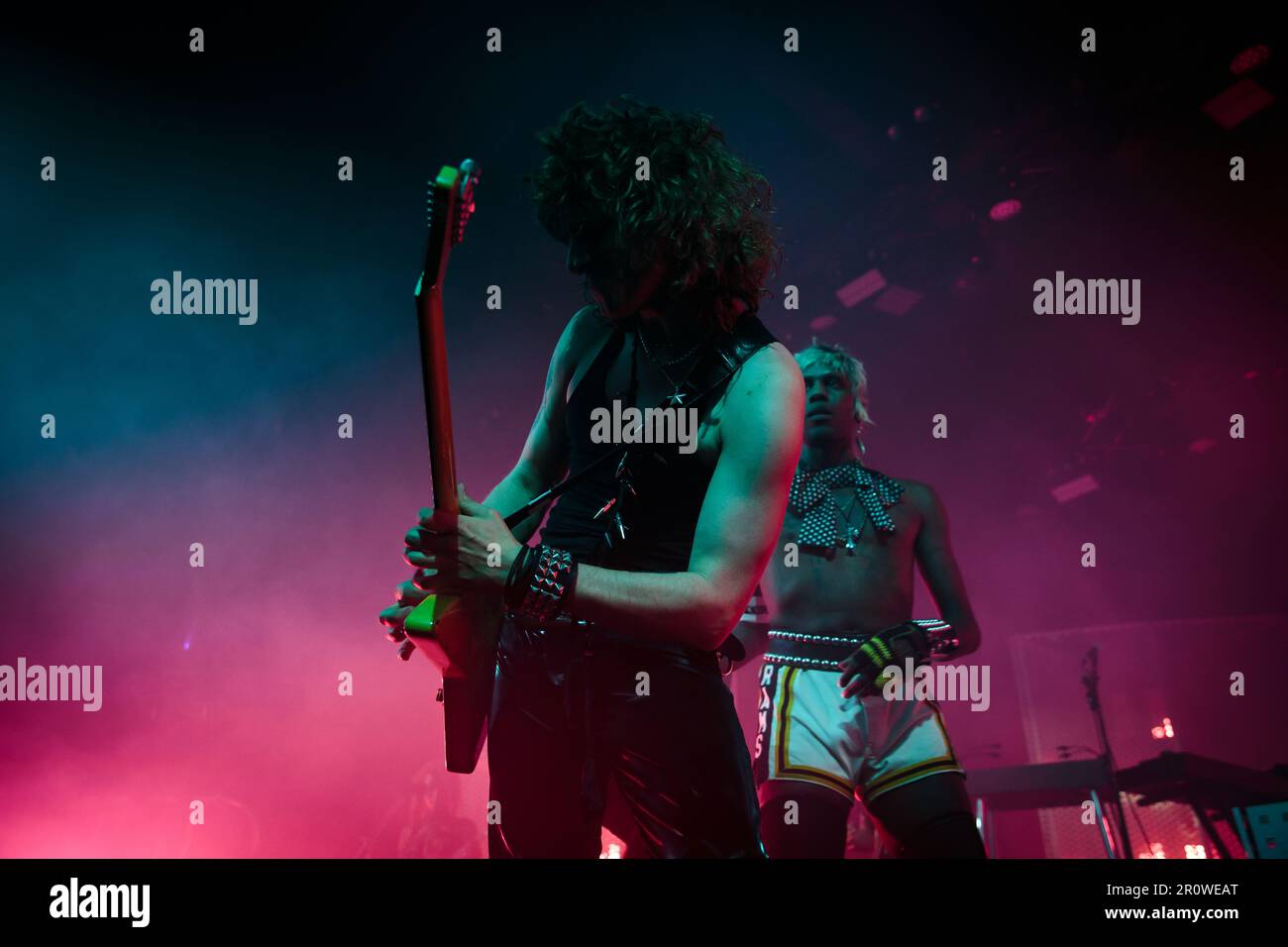 Toronto, Canada. 09th May, 2023. Yves Tumor standing behind guitarist ...