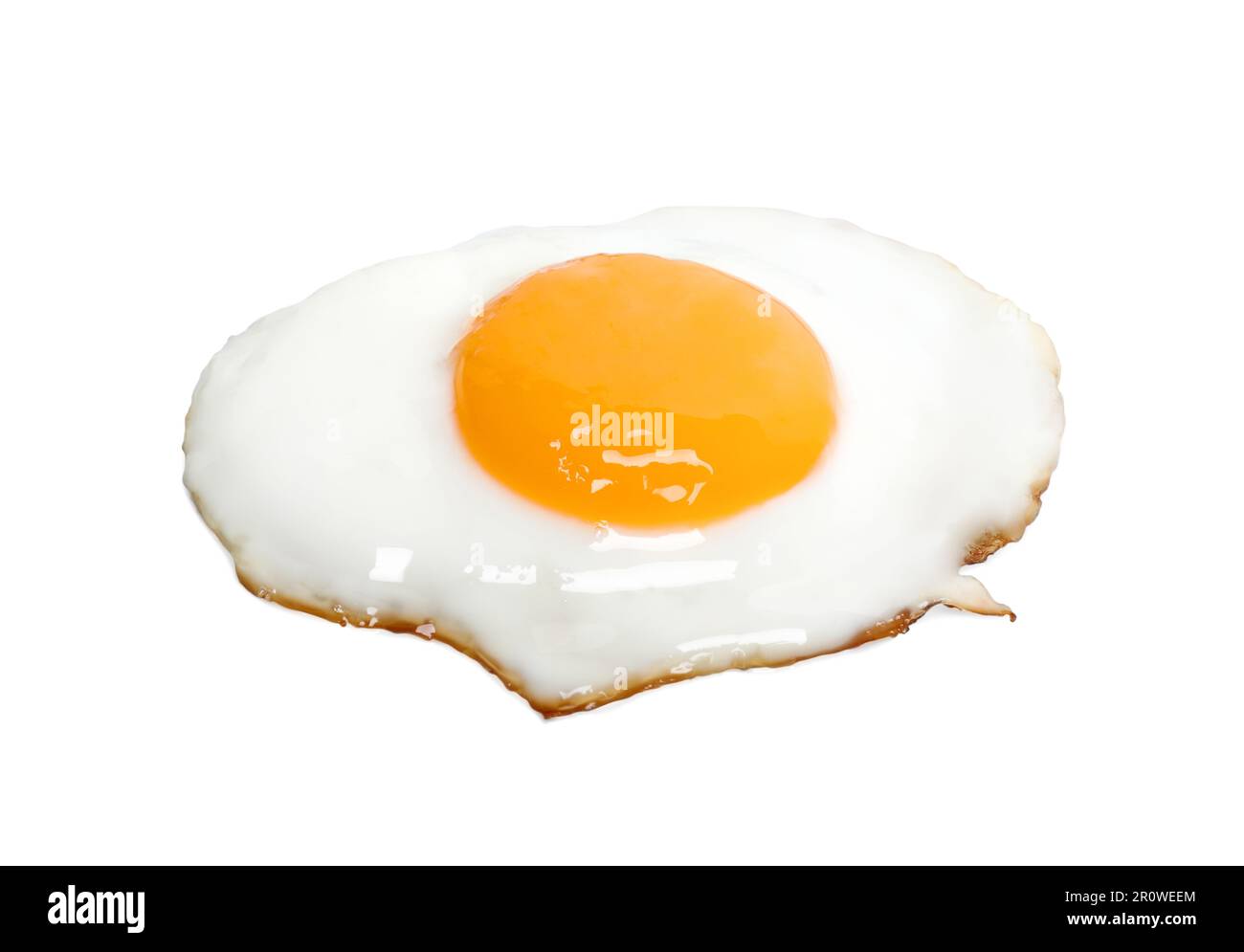 Delicious fried egg with yolk isolated on white Stock Photo - Alamy