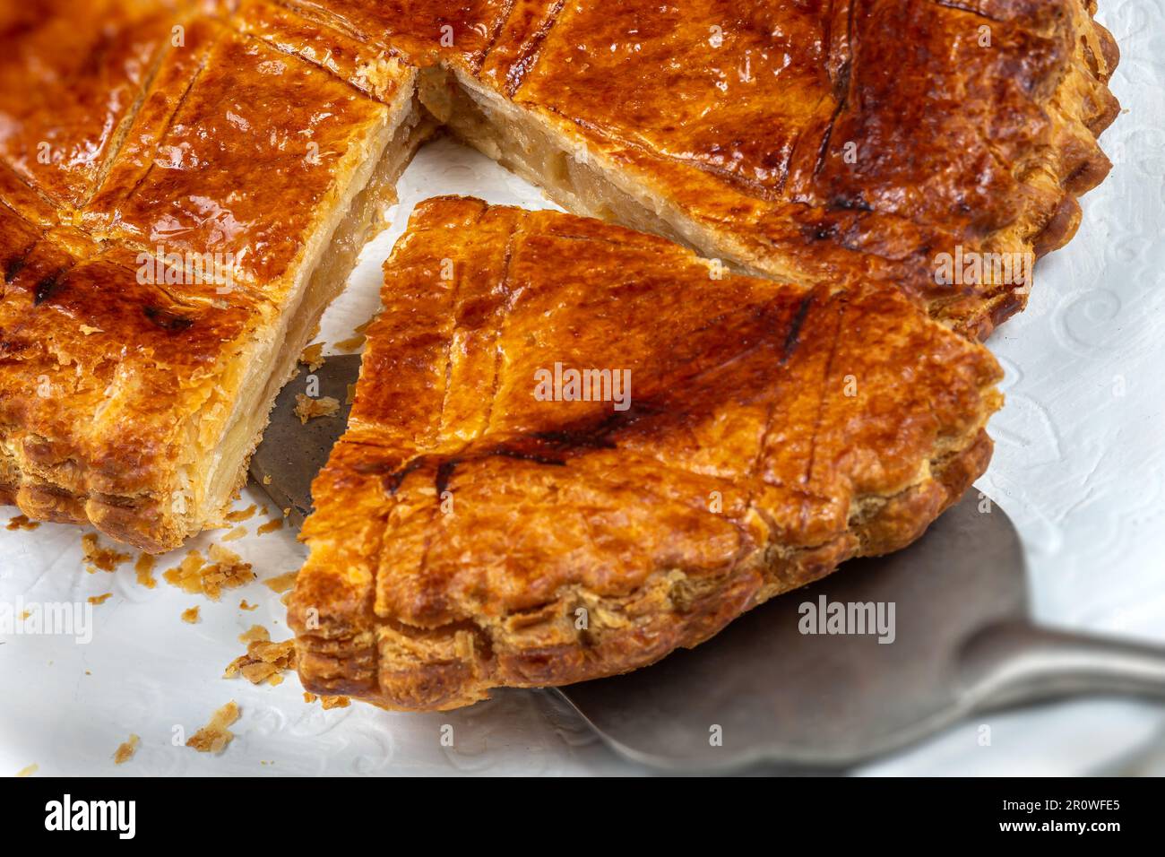 Galette des Rois (Close Up) Stock Photo