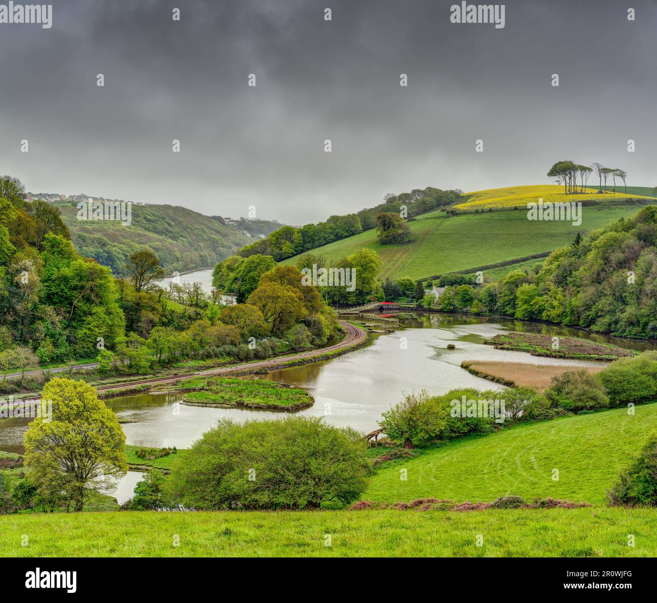 East Looe River just outside Looe is tidal, this waterscape shows the