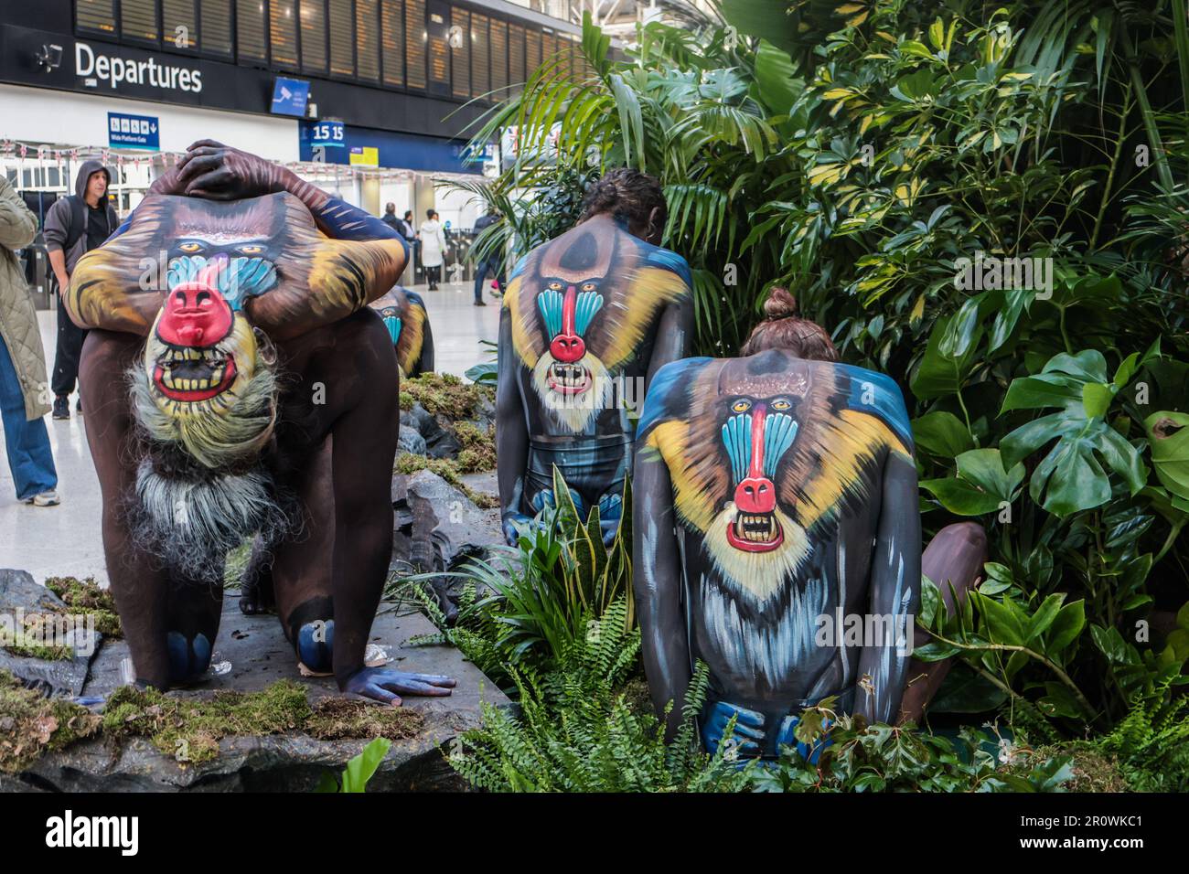 London, UK. 10th May, 2023. Renowned body painter artist, Johannes
