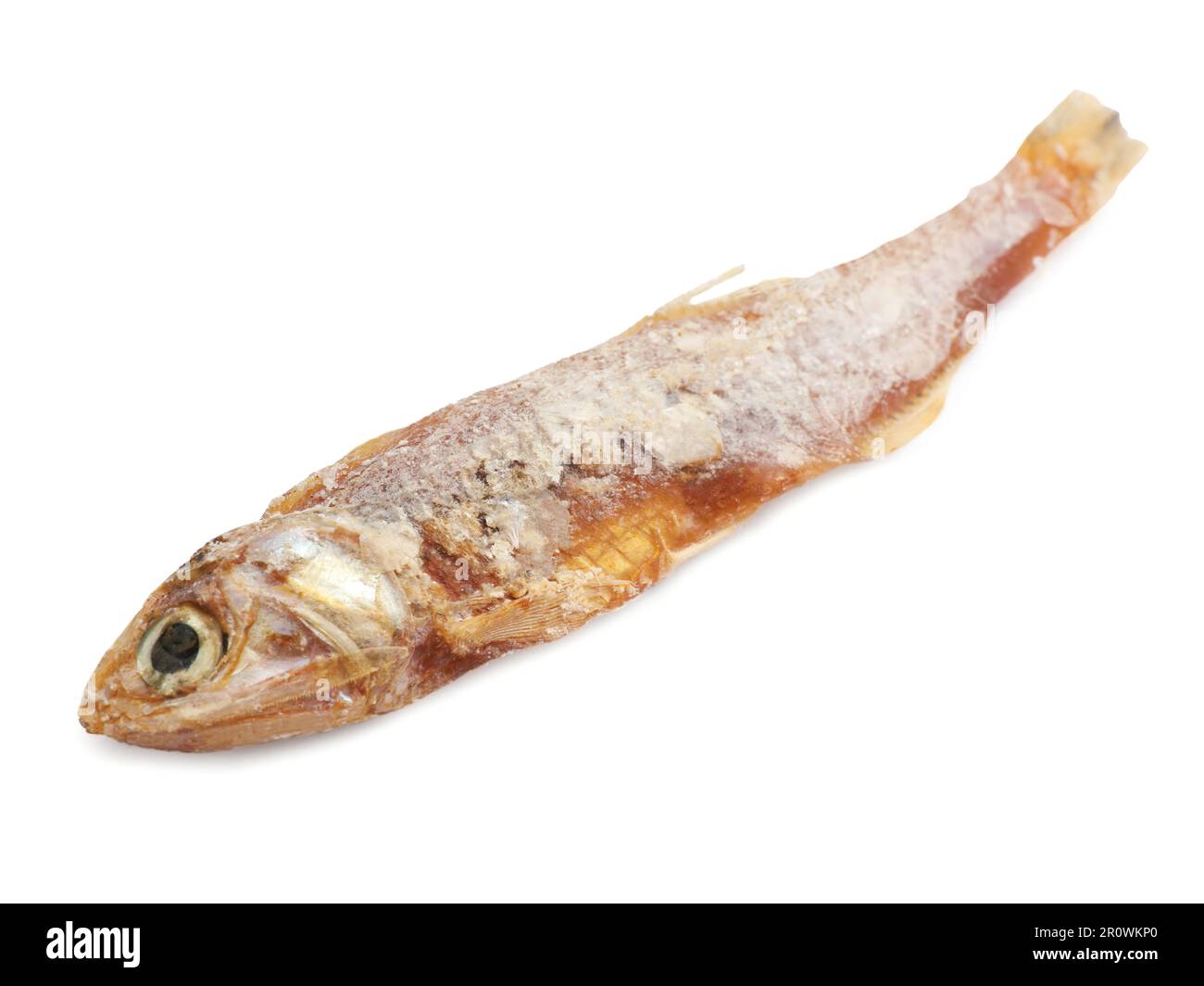 Delicious dried salted anchovy isolated on white Stock Photo Alamy