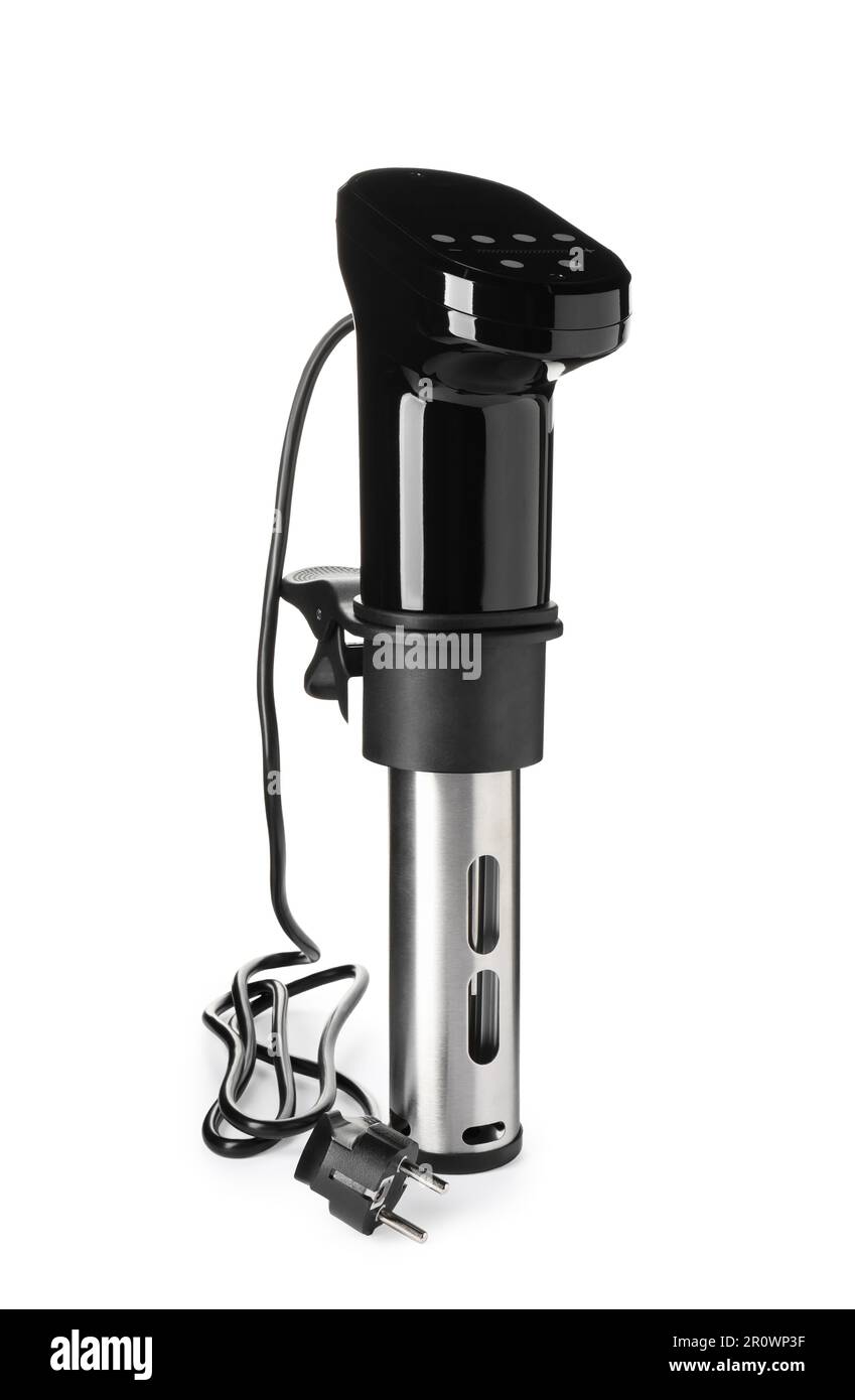 Thermal immersion circulator isolated on white. Sous vide cooker Stock