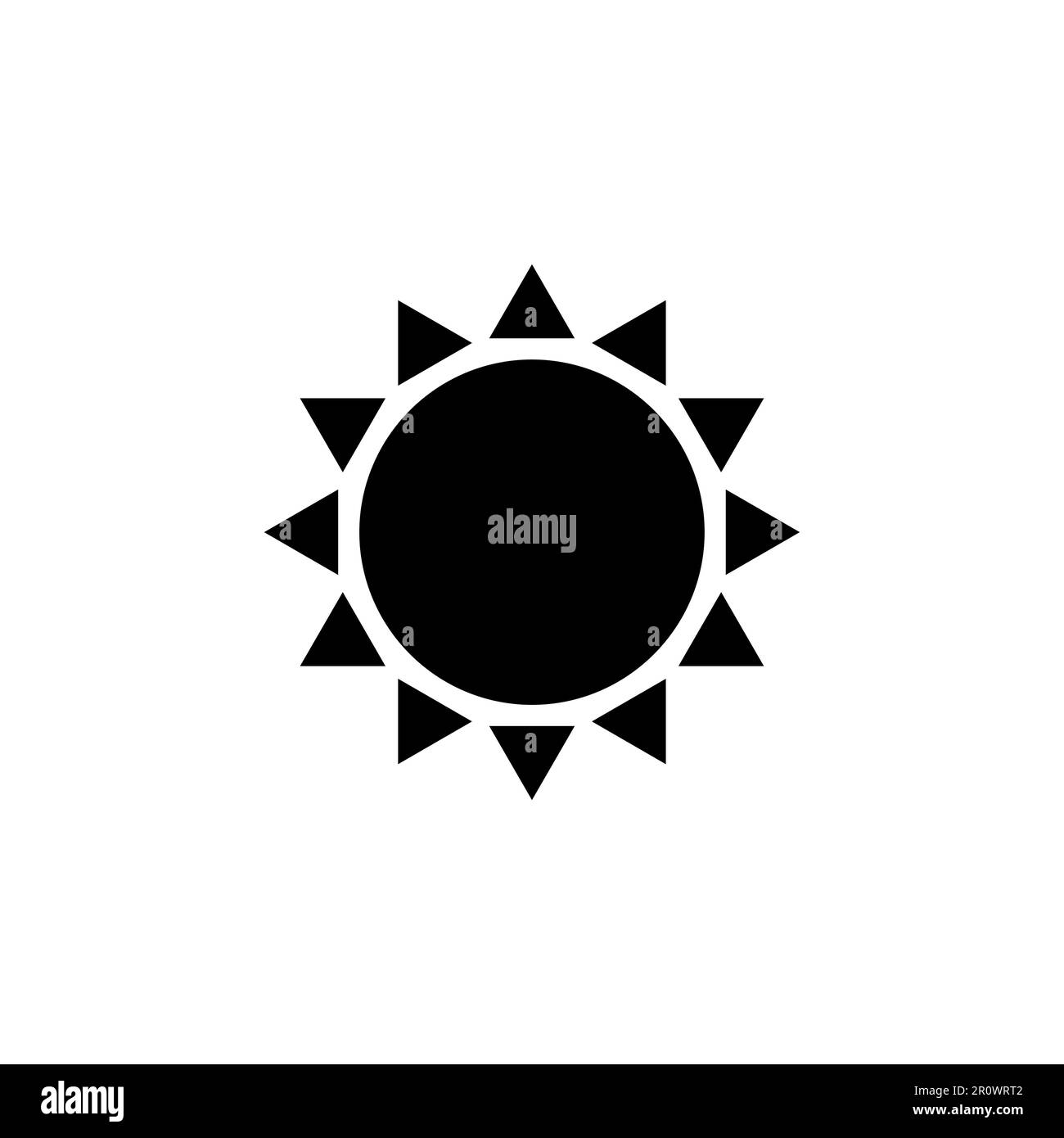 Sun icon vector. Brightness Icon vector Stock Vector Image & Art - Alamy