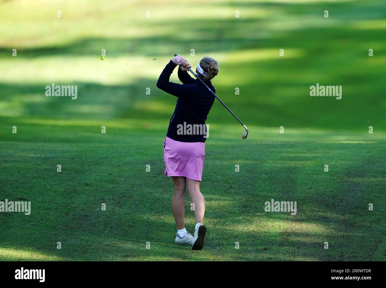 Erika Malmberg tees off on the first during day one of The G4D Open at Woburn Golf Club, Milton Keynes. Picture date: Wednesday May 10, 2023. Stock Photo