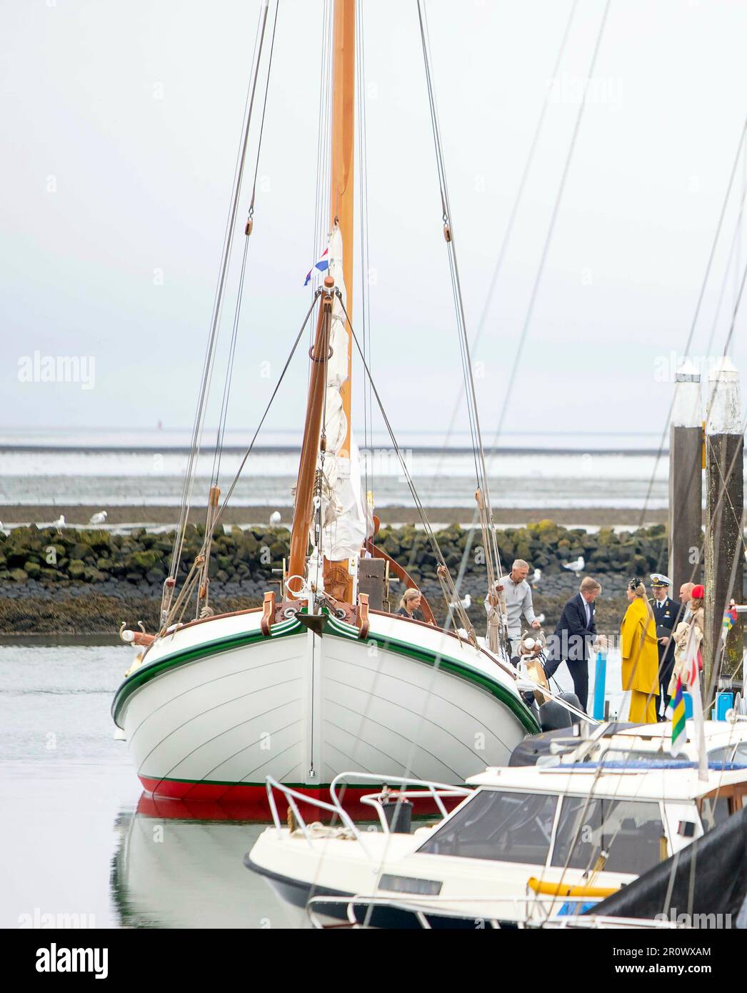 Terschelling, Netherlands. 10th May, 2023. Queen Maxima and King Willem ...