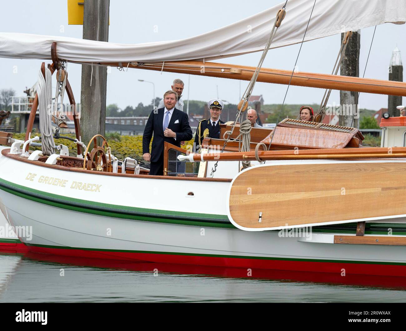 Terschelling, Netherlands. 10th May, 2023. Queen Maxima and King Willem ...