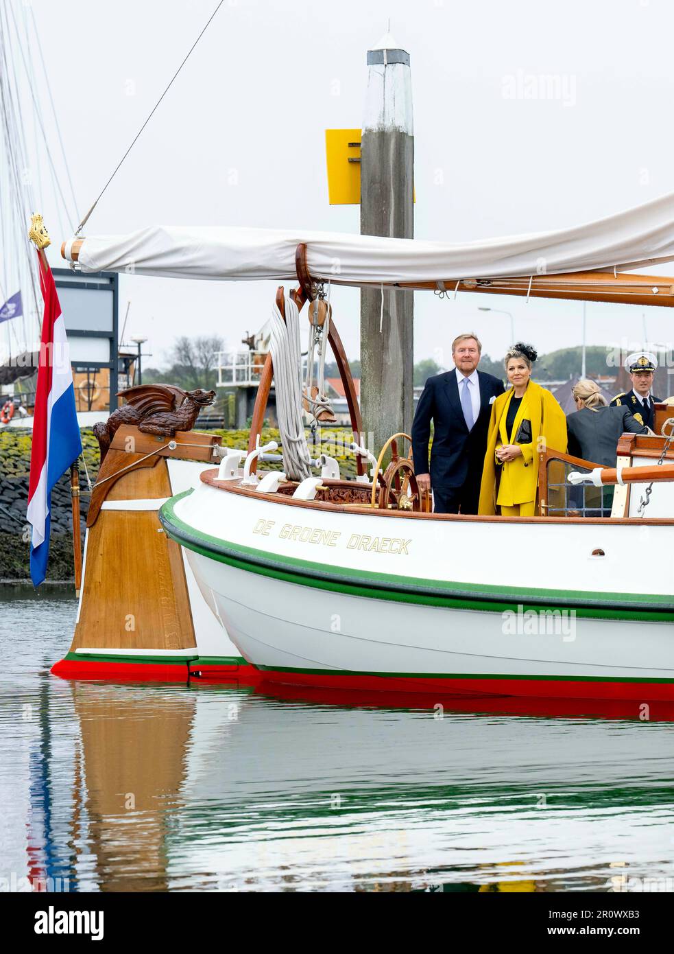 Terschelling, Netherlands. 10th May, 2023. Queen Maxima and King Willem ...