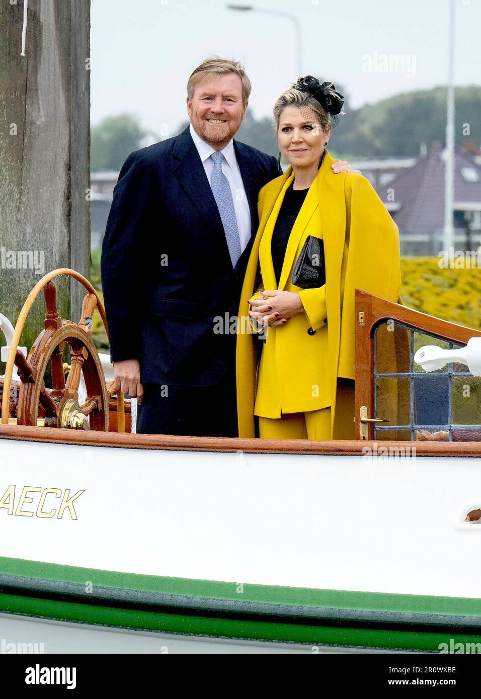 Terschelling, Netherlands. 10th May, 2023. Queen Maxima and King Willem ...