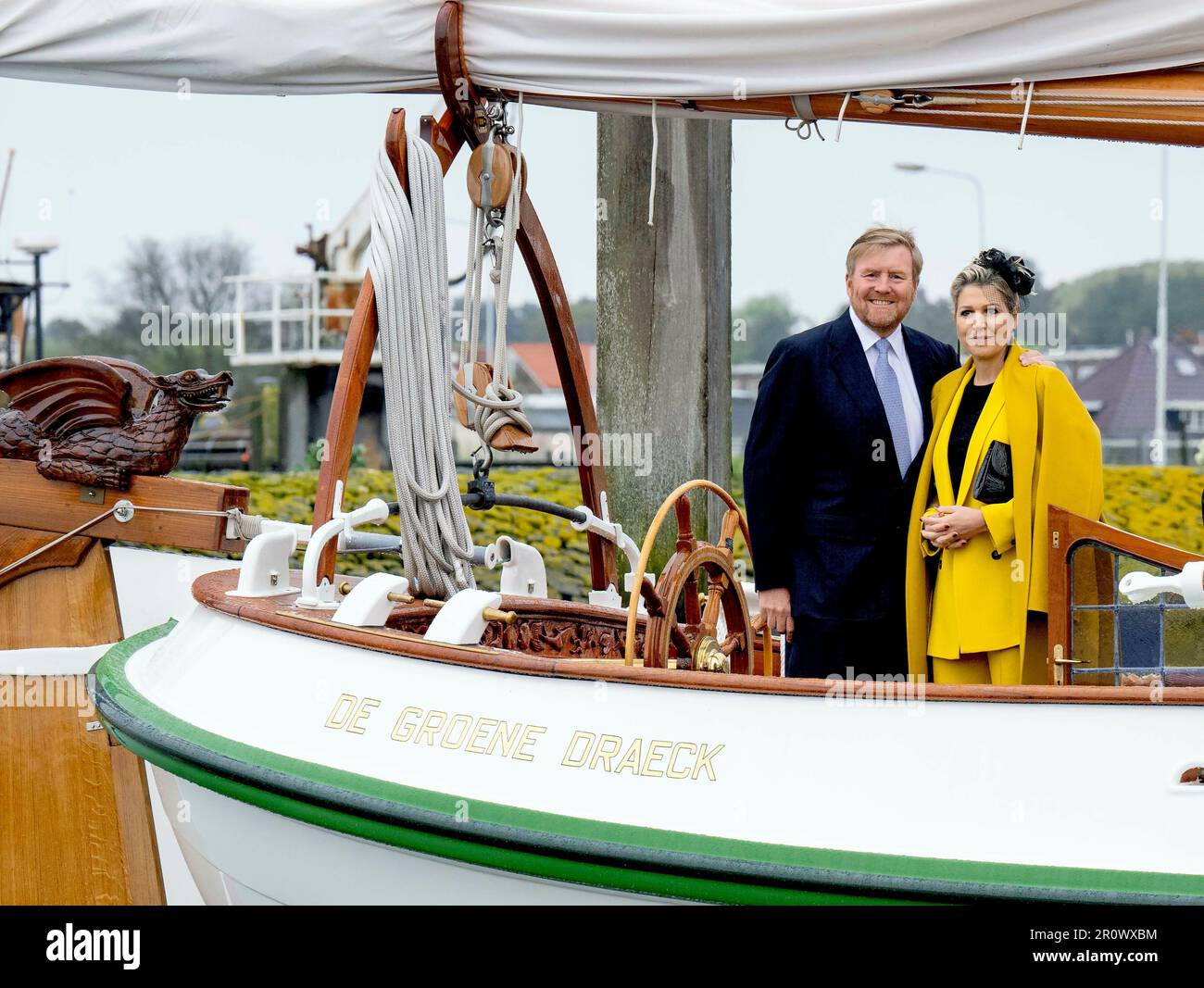 Terschelling, Netherlands. 10th May, 2023. Queen Maxima and King Willem ...