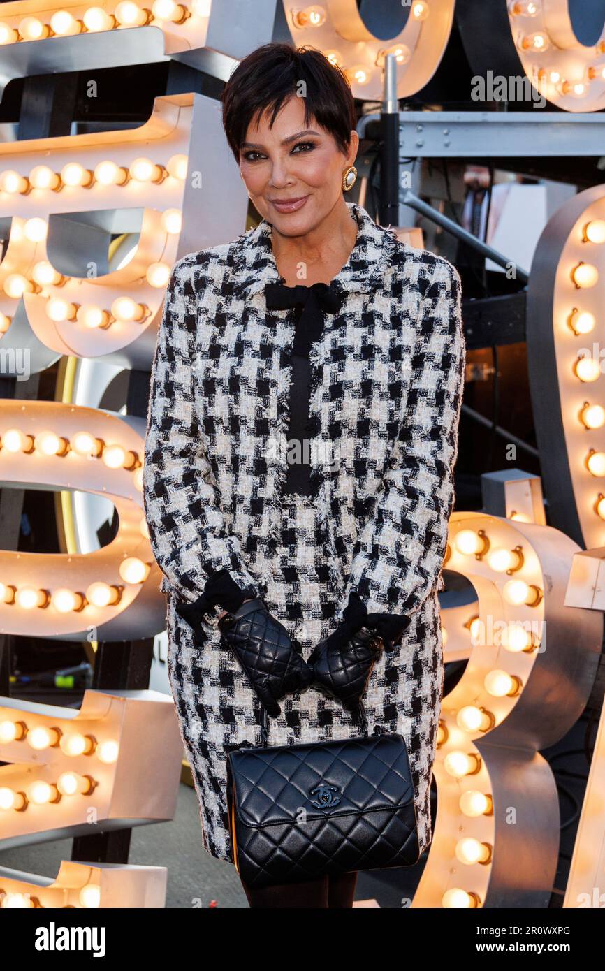 Kris Jenner arrives at the Chanel Cruise 2022/2023 Fashion Show