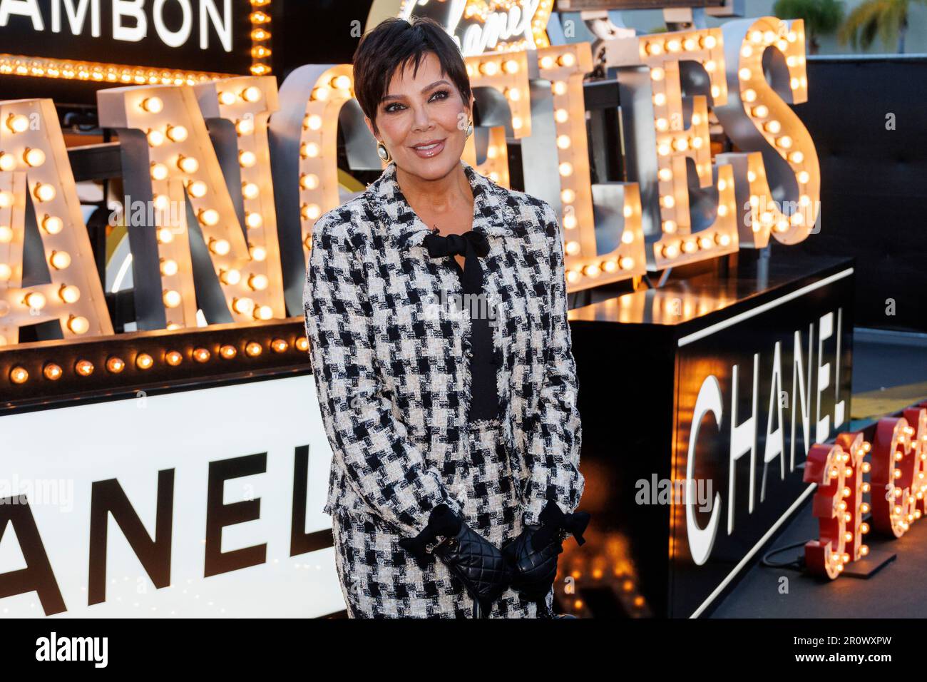 Kris Jenner arrives at the Chanel Cruise 2023/2024 Fashion Show on Tuesday,  May 9, 2023, at Paramount Studios in Los Angeles. (Photo by Willy  Sanjuan/Invision/AP Stock Photo - Alamy