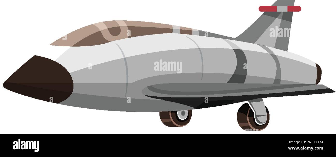 Airplane Isolated on White Background illustration Stock Vector Image ...