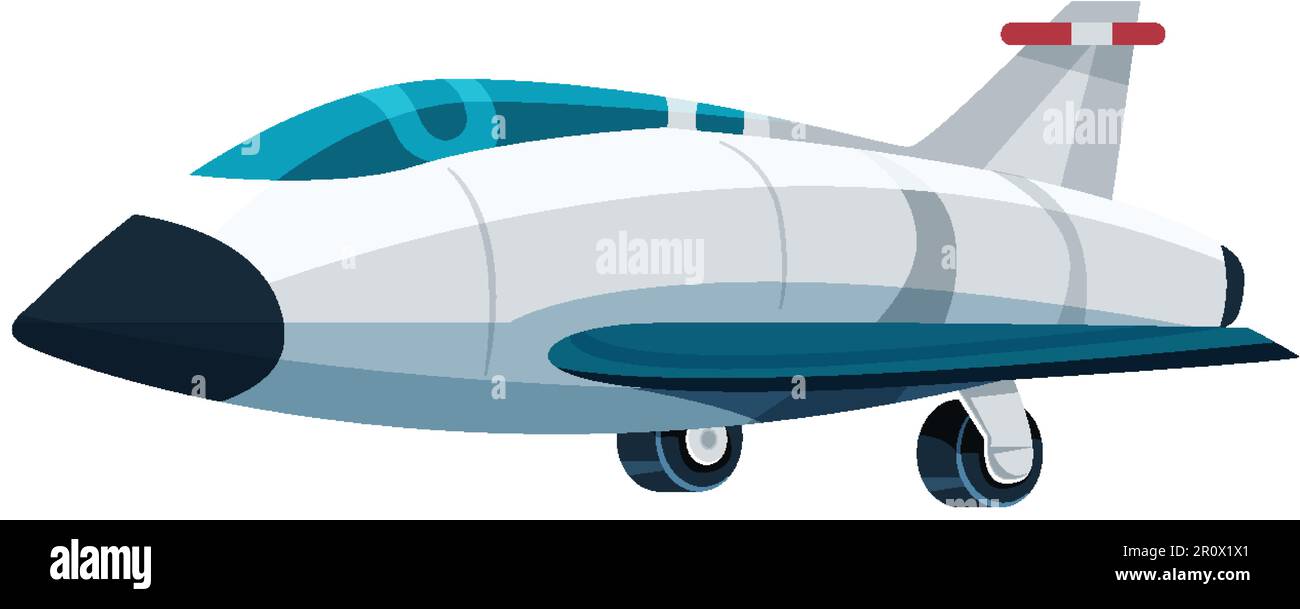 Airplane Isolated on White Background illustration Stock Vector Image ...