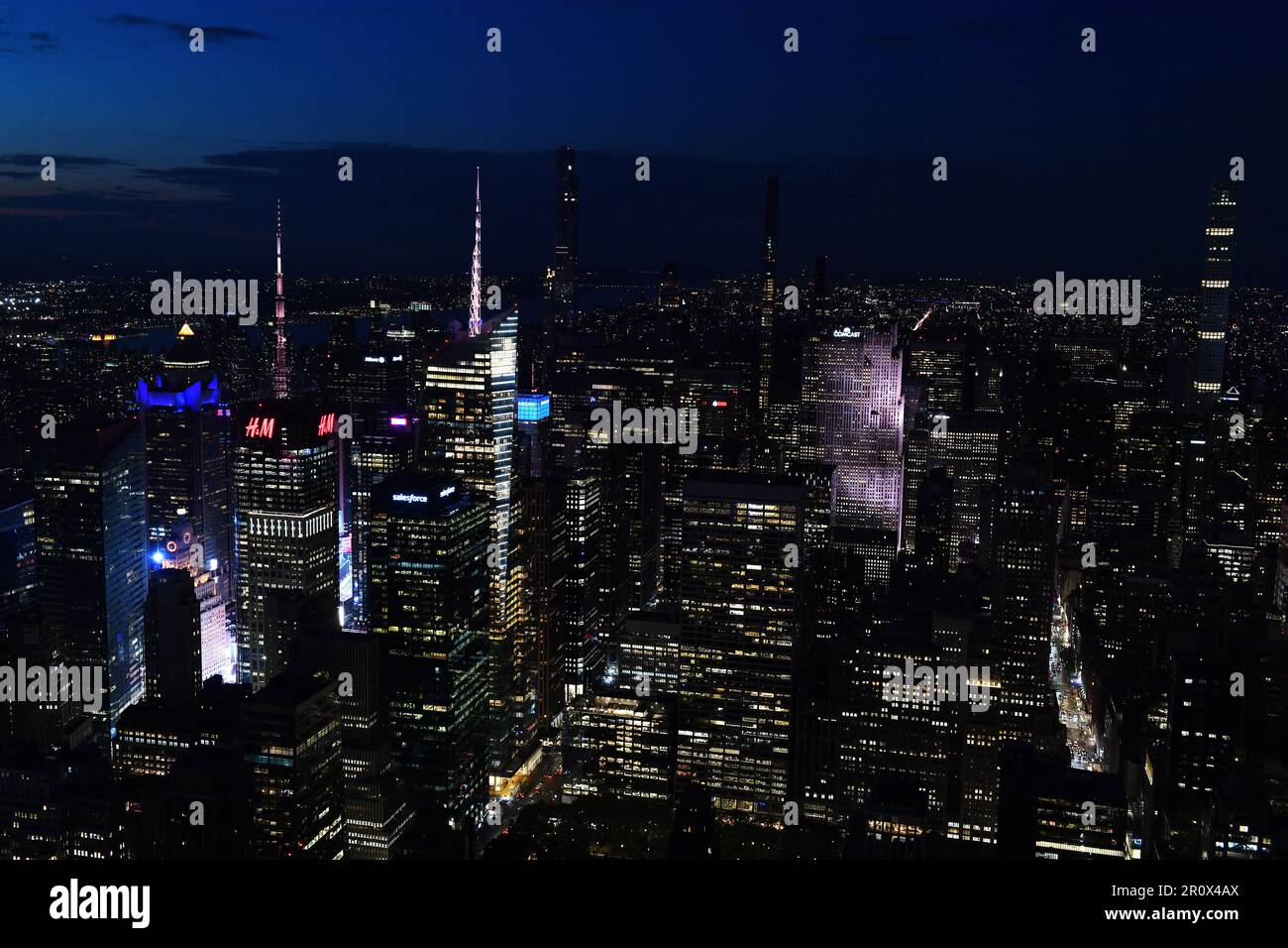 New York seen from the Empire State Building - Street Scene New York ...